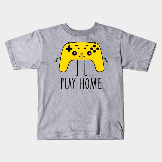 Funny game console- play home Kids T-Shirt by spontania